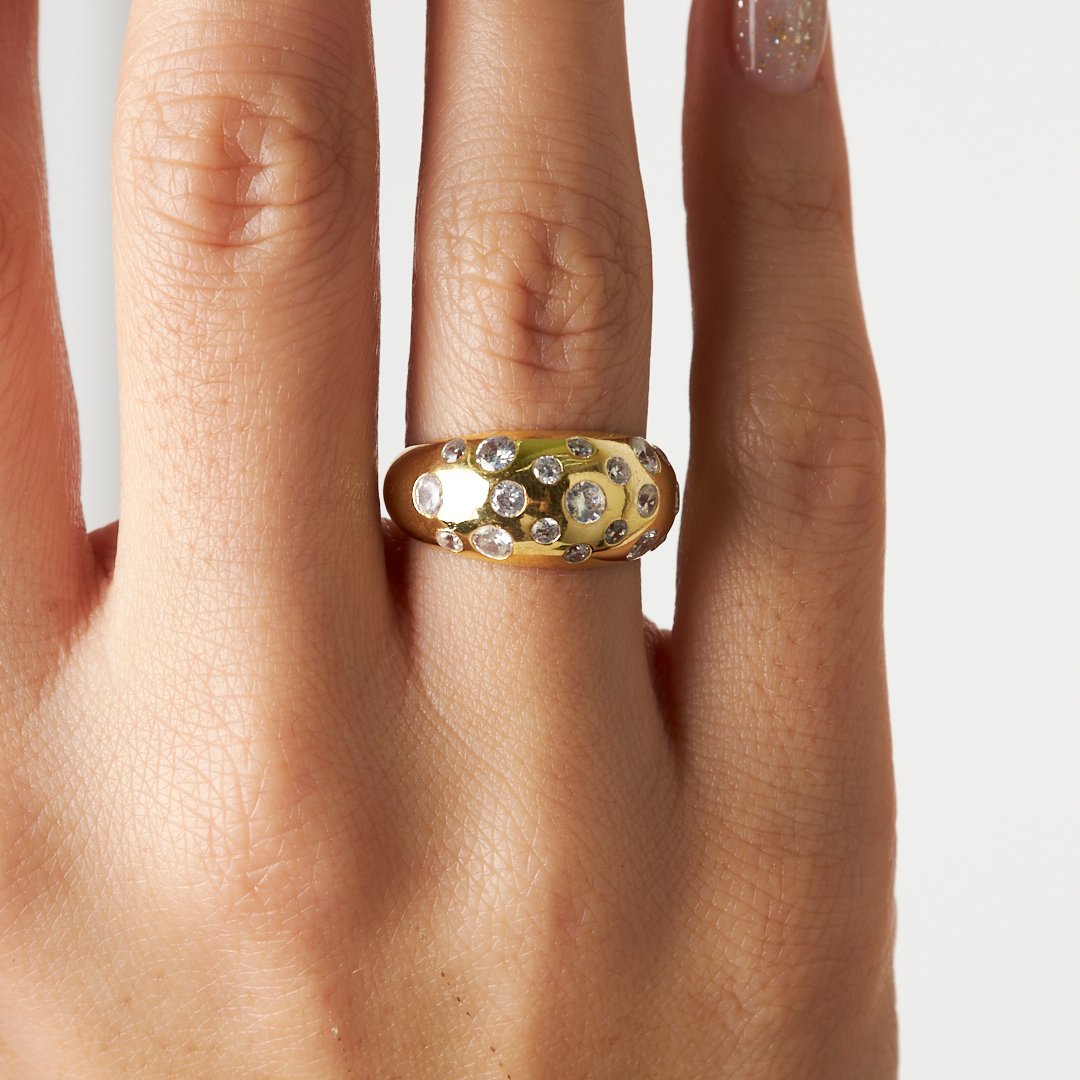 Ardıç Kübik Zirkon Yüzük - 925 GÜMÜŞ