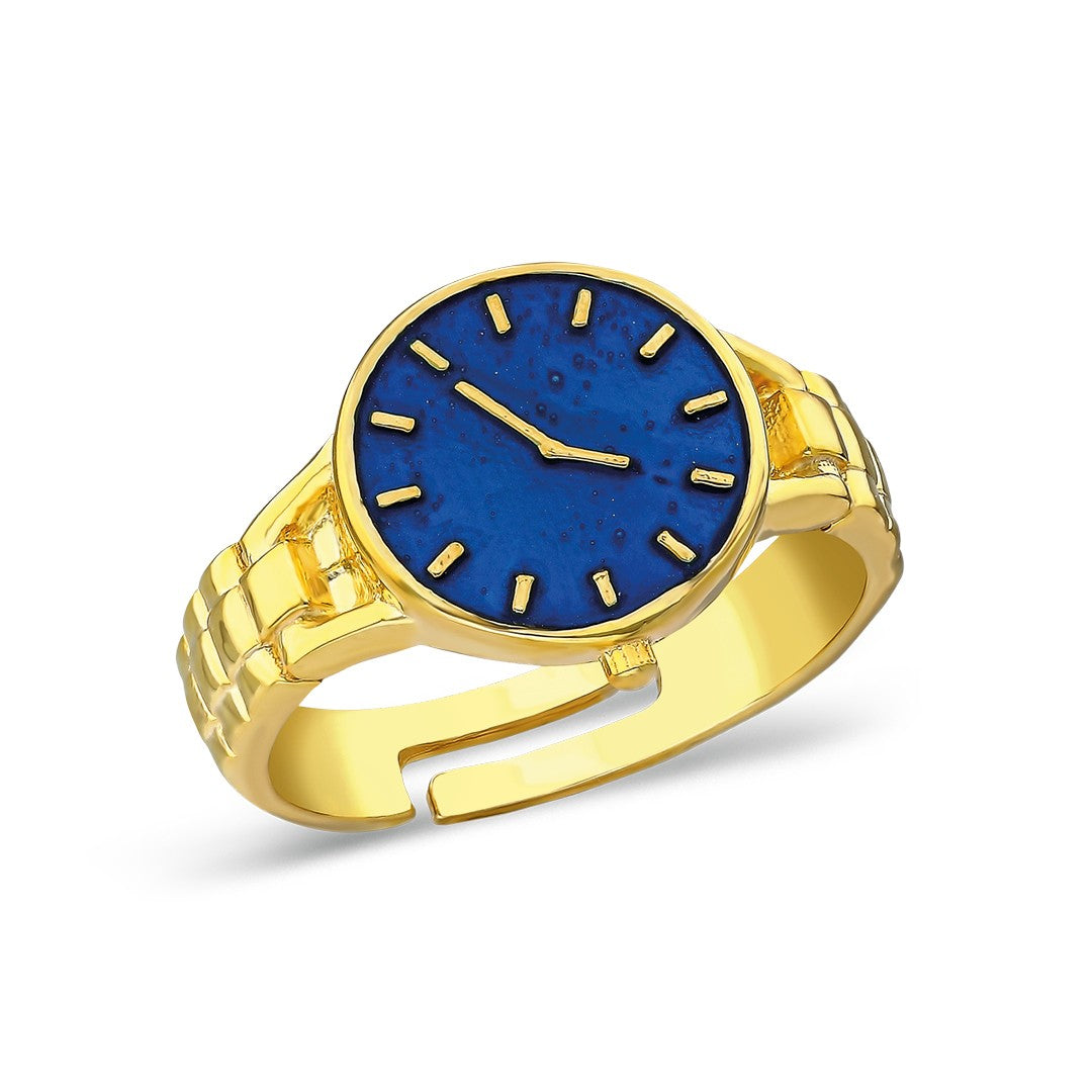 Saatli Yüzük - 925 GÜMÜŞ