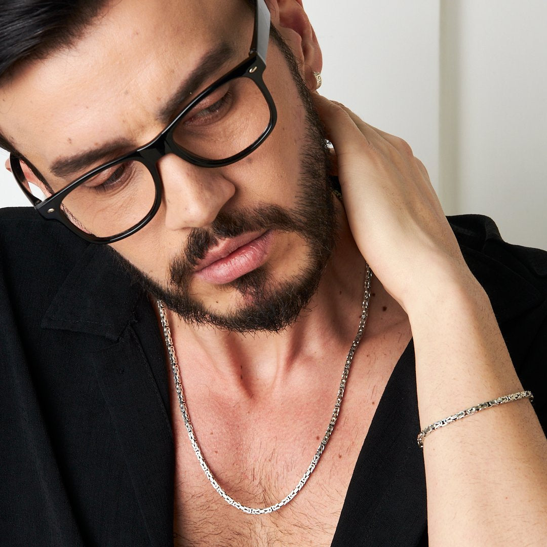 Kral Zincir Set - 925 GÜMÜŞ