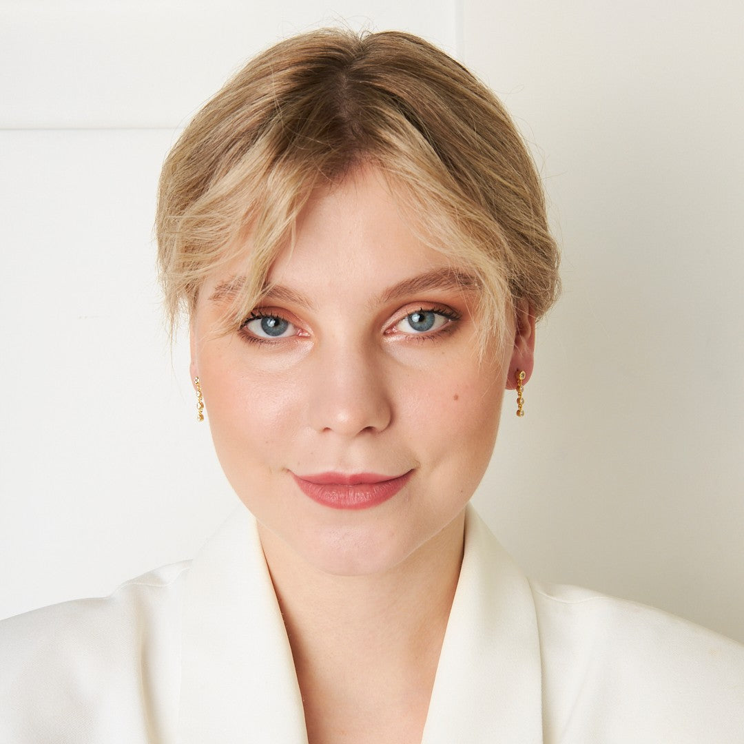 Zirkon Taşlı Küpe - 925 GÜMÜŞ