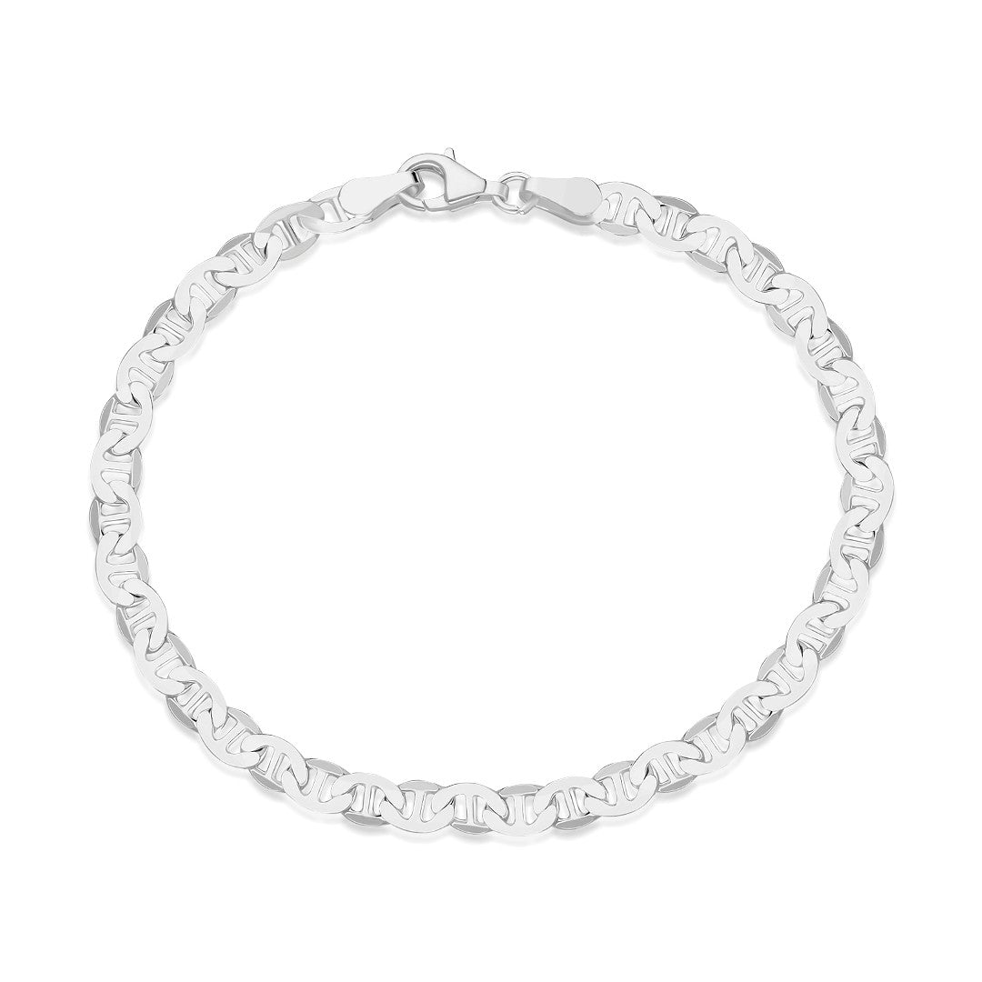 Örme Zincir Bileklik - 925 GÜMÜŞ