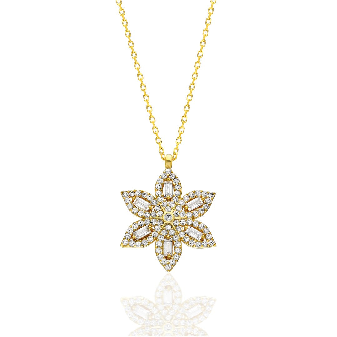 Nergis Çiçeği Kolye - 925 GÜMÜŞ