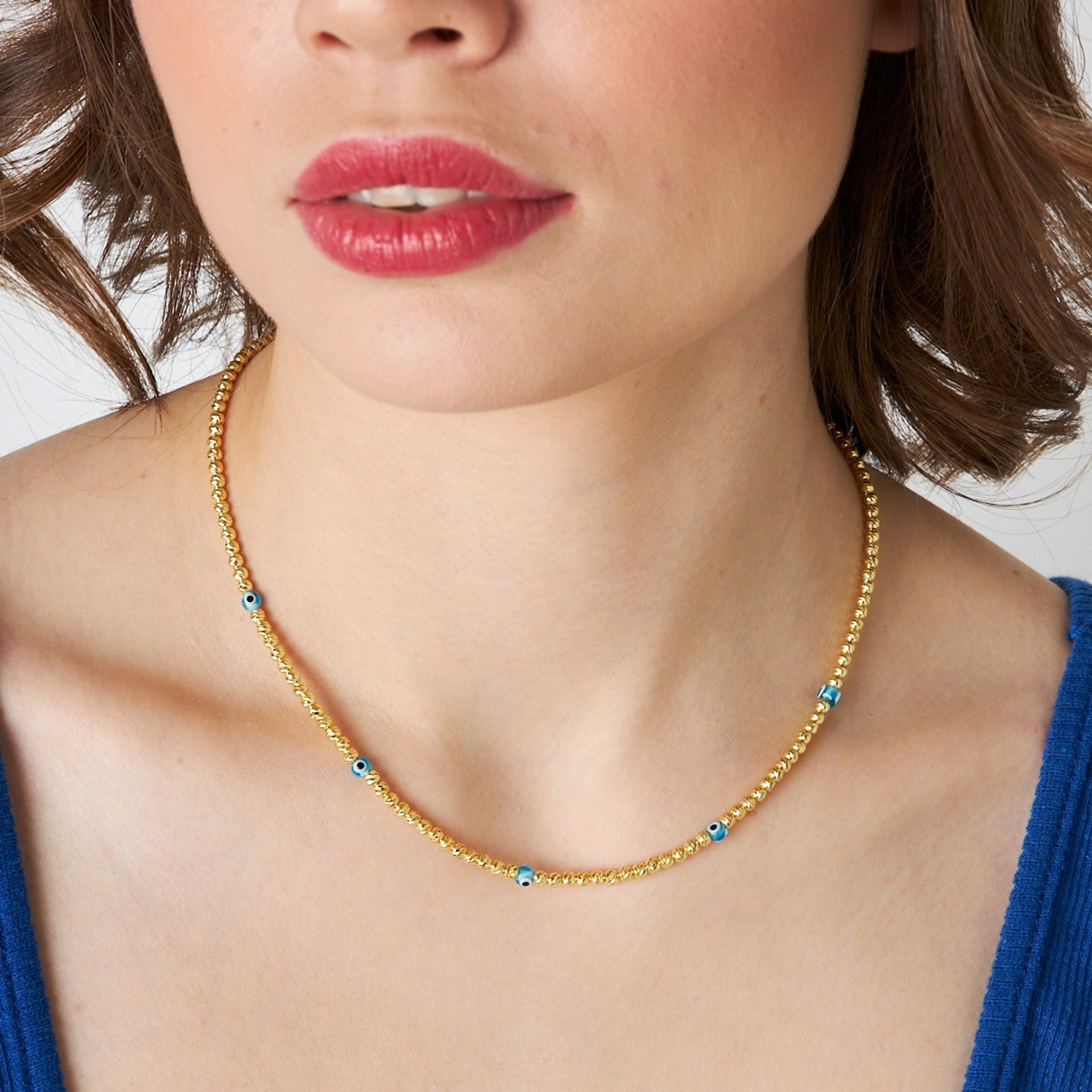 14 Ayar ALTIN Dorıca Zincir Kolye Uzunluğu