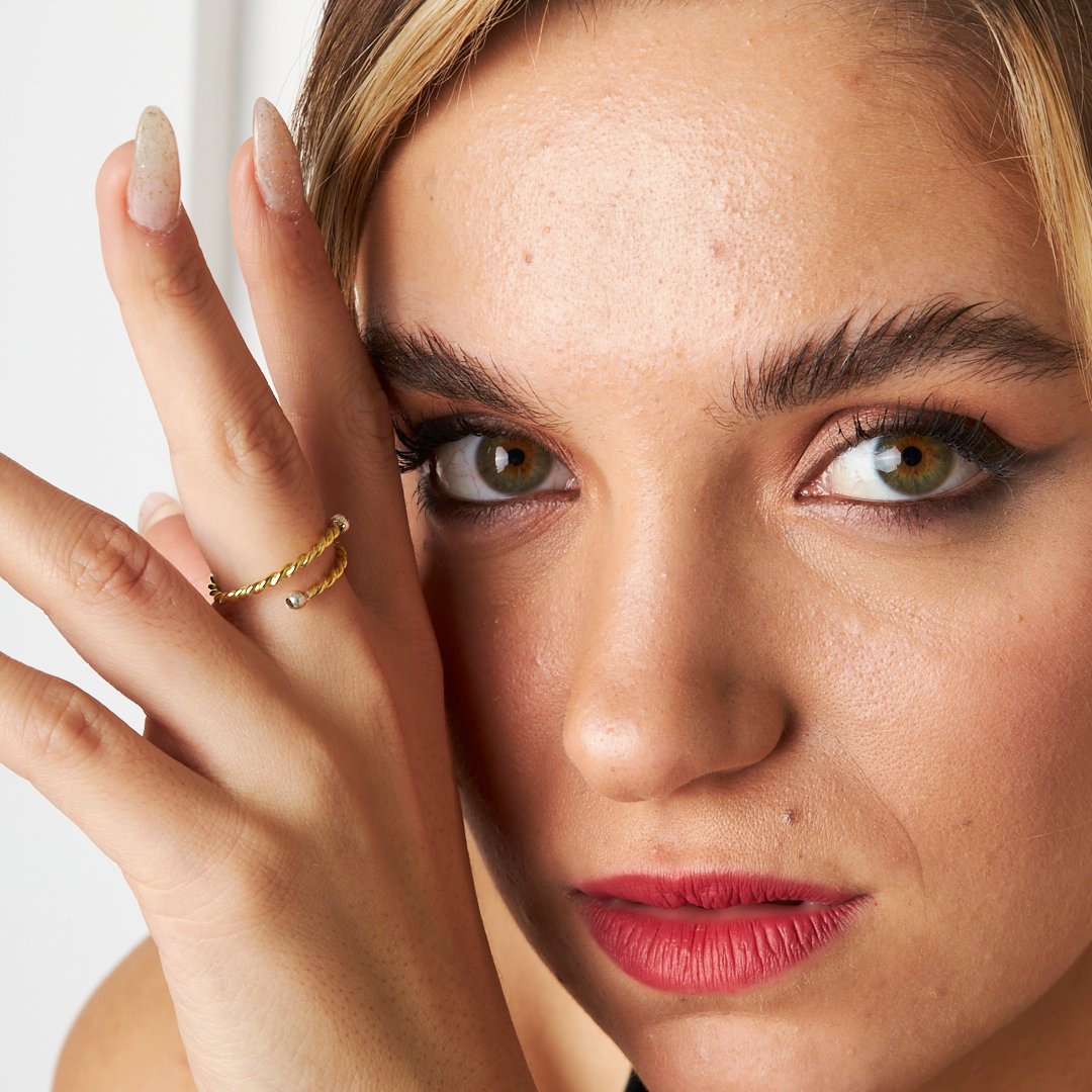 Bükümlü Yüzük - 925 GÜMÜŞ