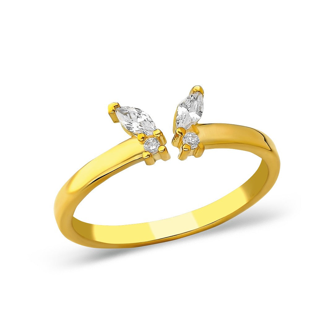 Kelebek Detaylı Yüzük - 925 GÜMÜŞ