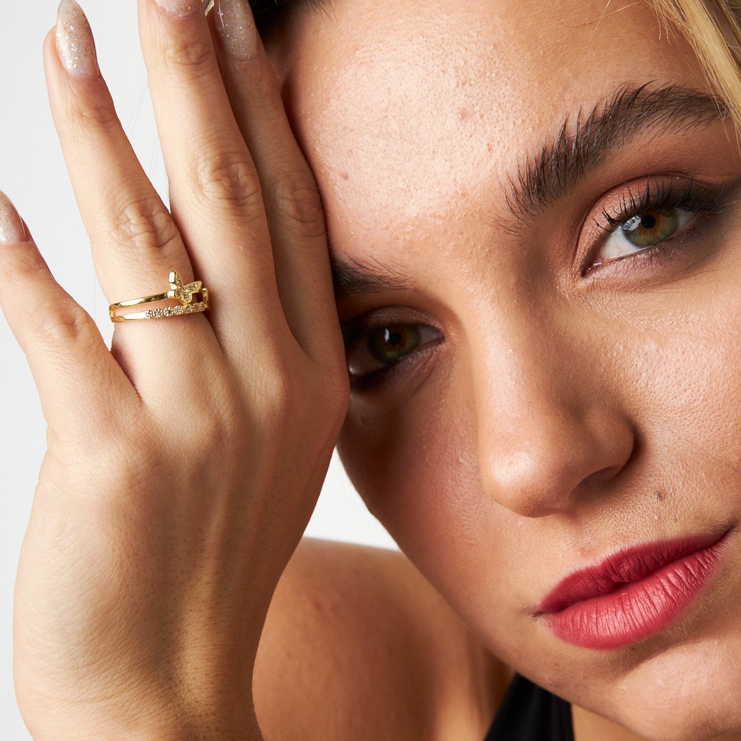 Kelebek Yüzük - 925 GÜMÜŞ