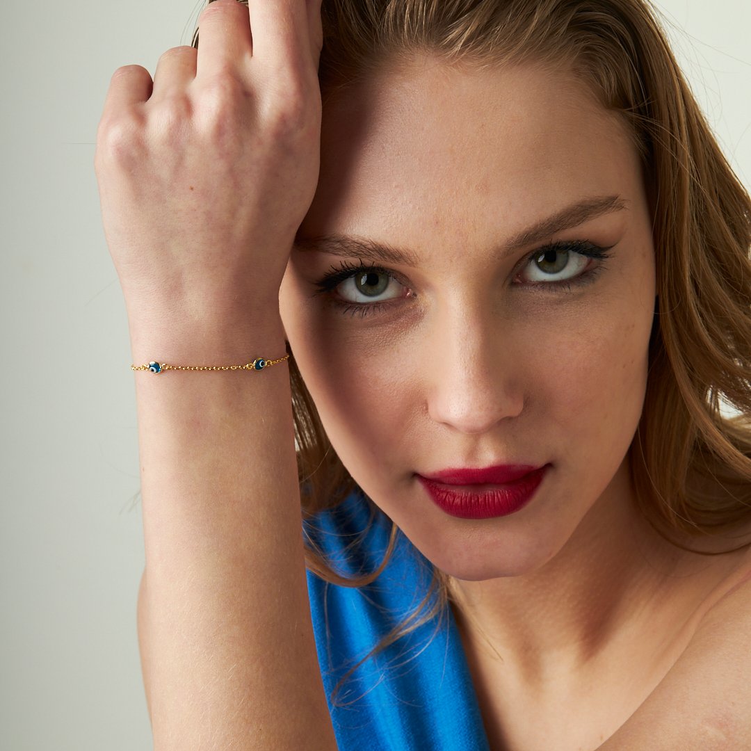 Nazar Boncuklu Bileklik - 925 GÜMÜŞ