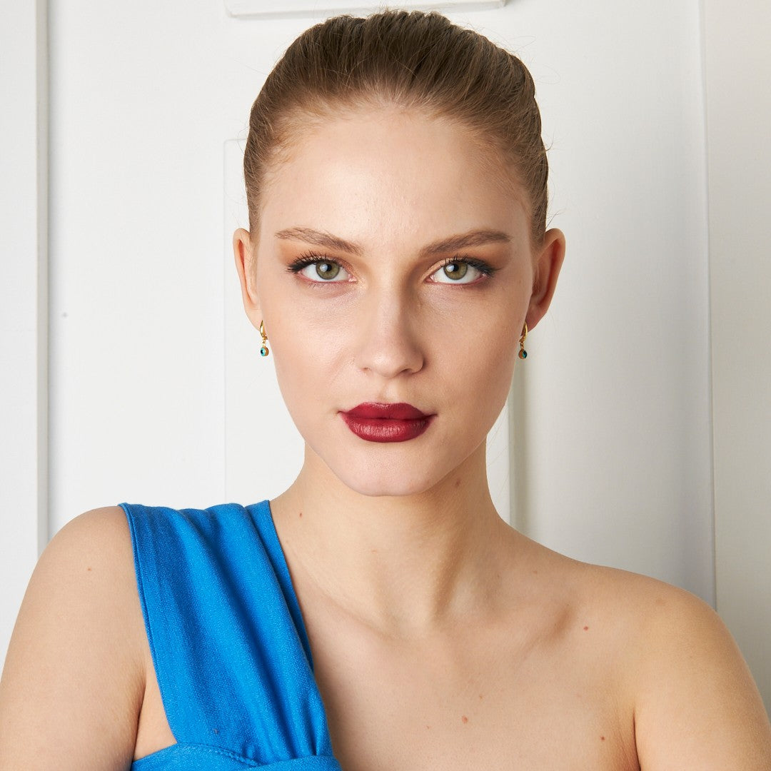 Nazar Boncuklu Küpe - 925 GÜMÜŞ