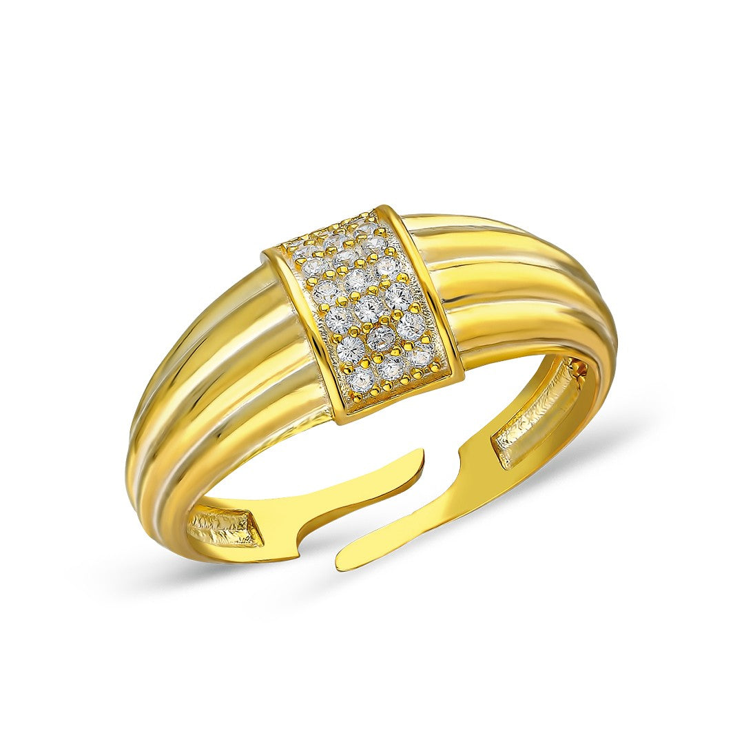 Söğüt Modeli Taşlı Yüzük - 925 GÜMÜŞ