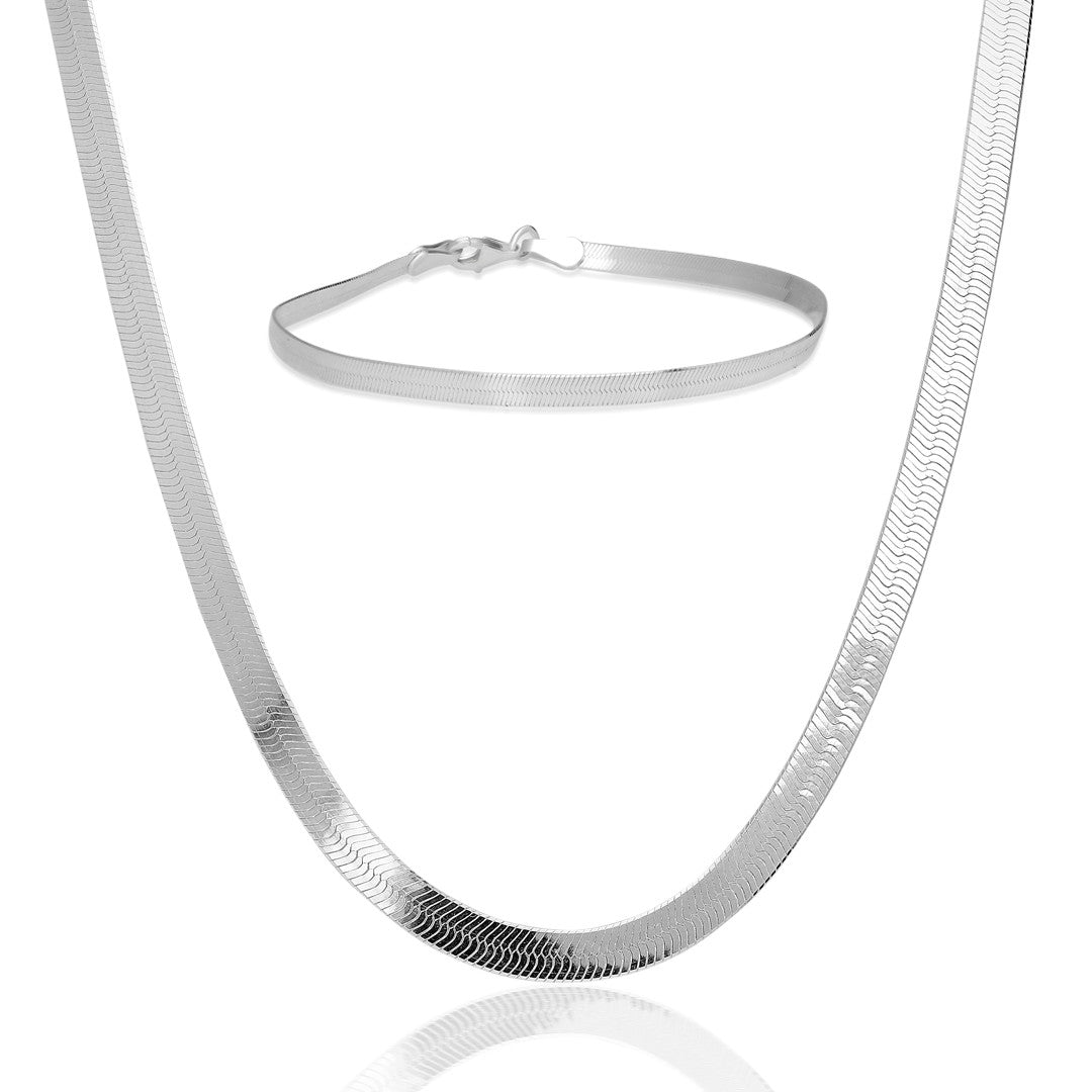 Yılan Zinciri Set - 925 GÜMÜŞ