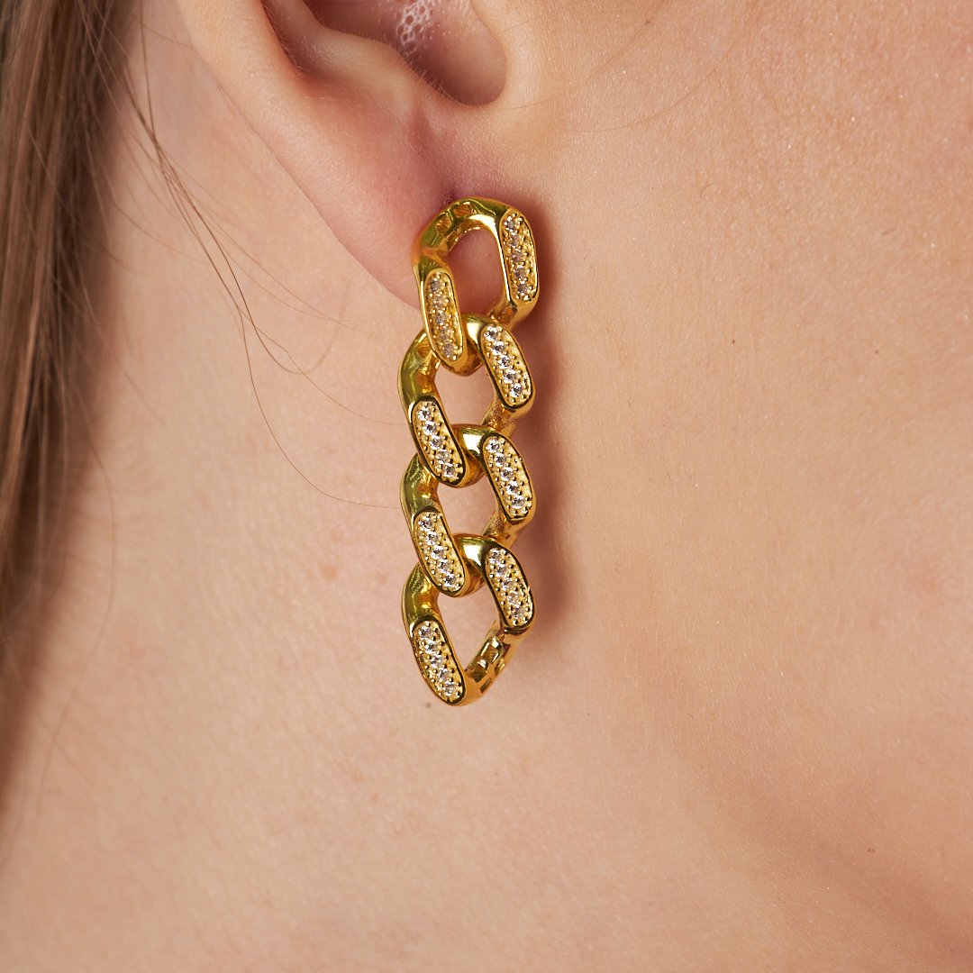 Gurme Zirkon Küpe - 925 GÜMÜŞ