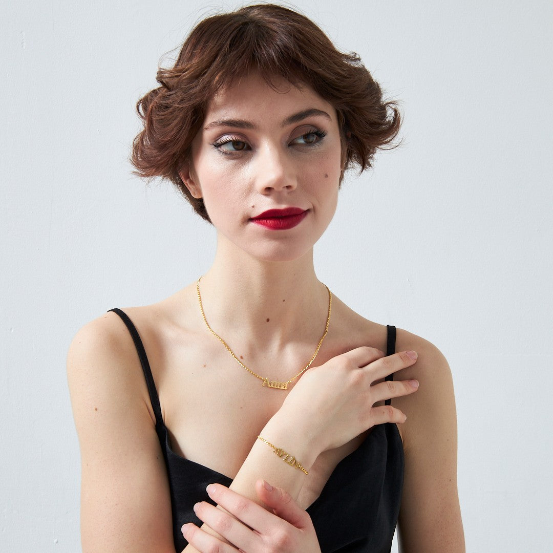 İsimli Zincir Set - 925 GÜMÜŞ