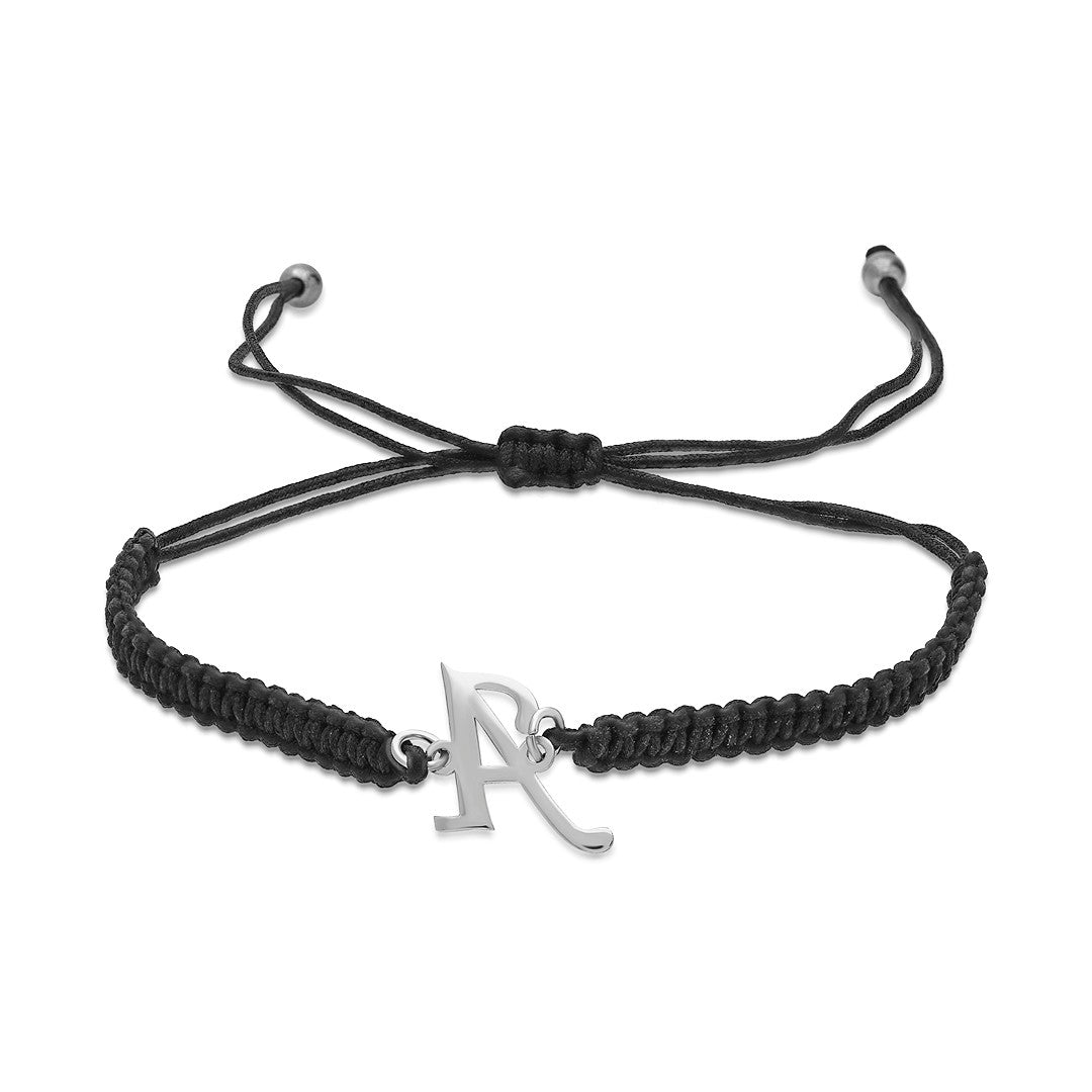 Harfli İp Bileklik - 925 GÜMÜŞ