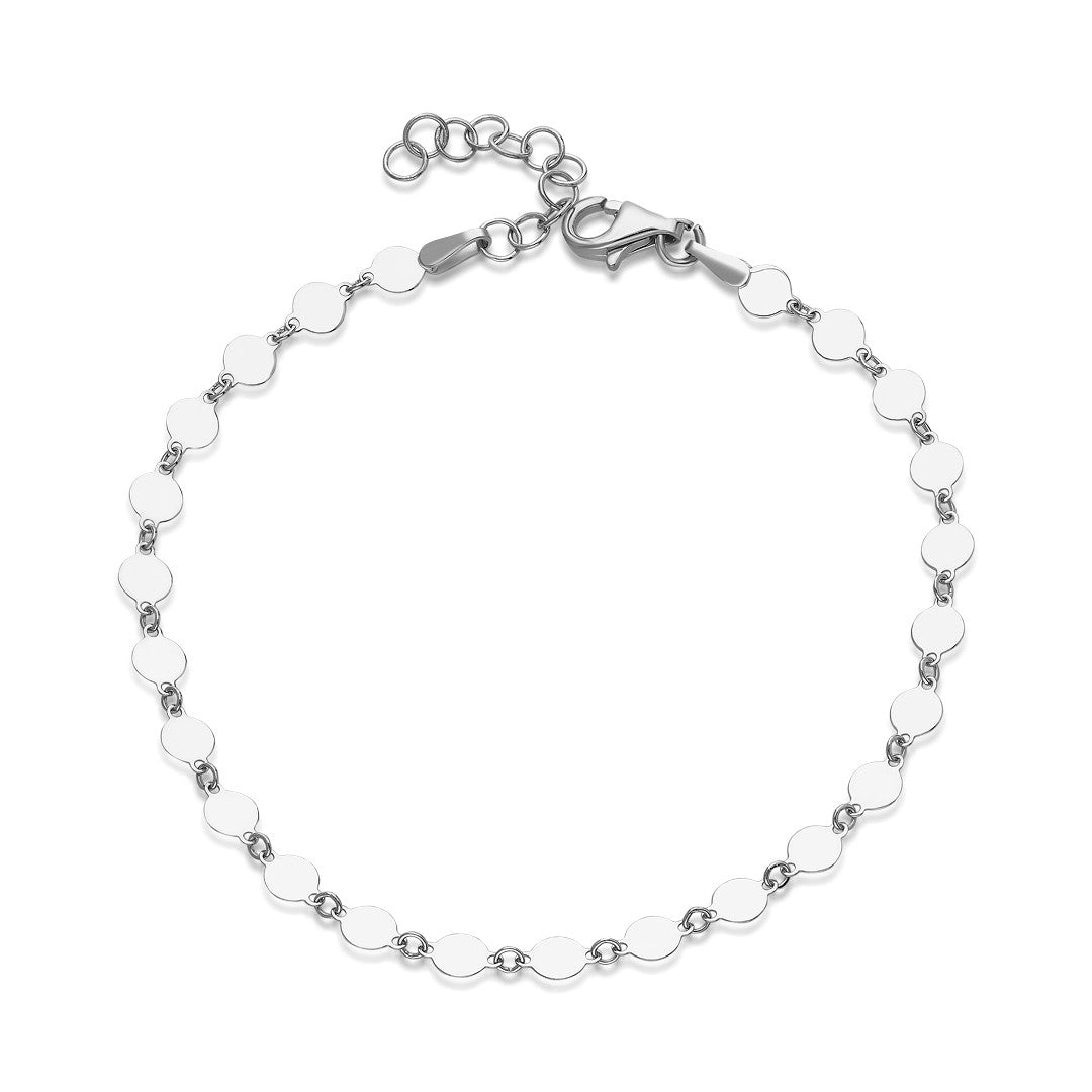 Ayna Bağlantılı Bilezik - 925 GÜMÜŞ