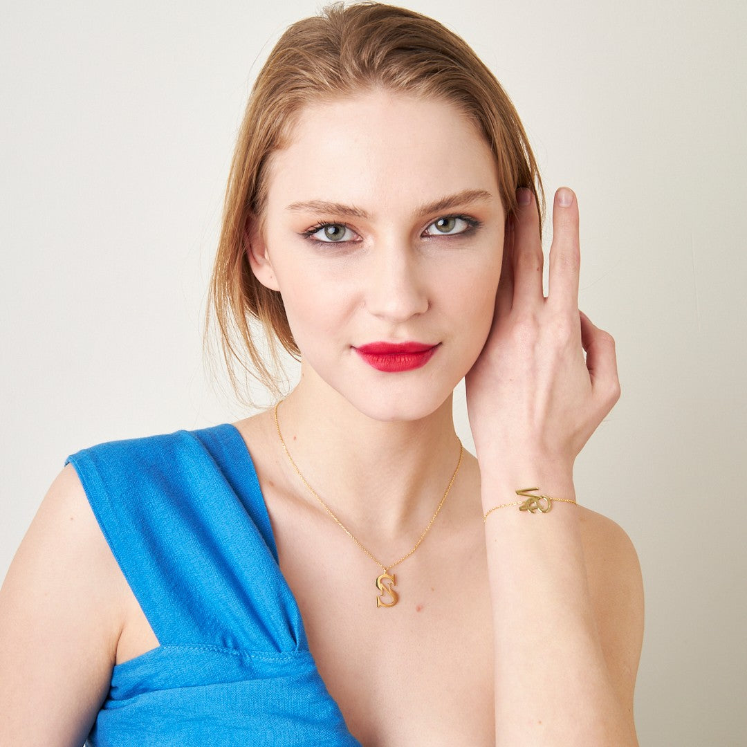 İkili Harf Seti - 925 GÜMÜŞ