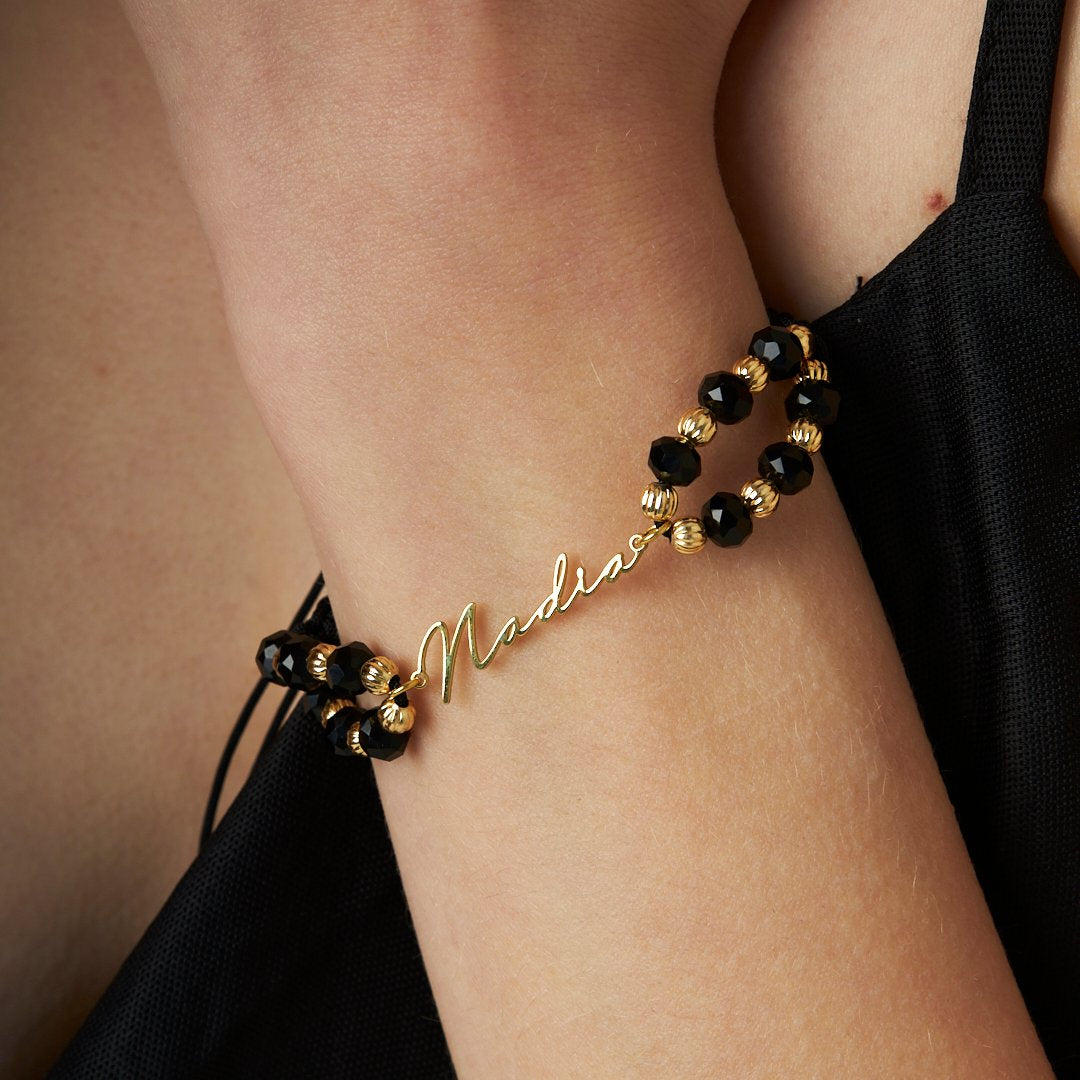 İsimli Toplu İp Bileklik - 925 GÜMÜŞ