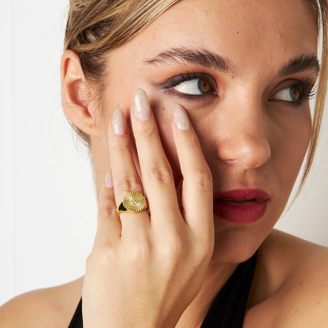 Papatya Tektaş Yüzük - 925 GÜMÜŞ