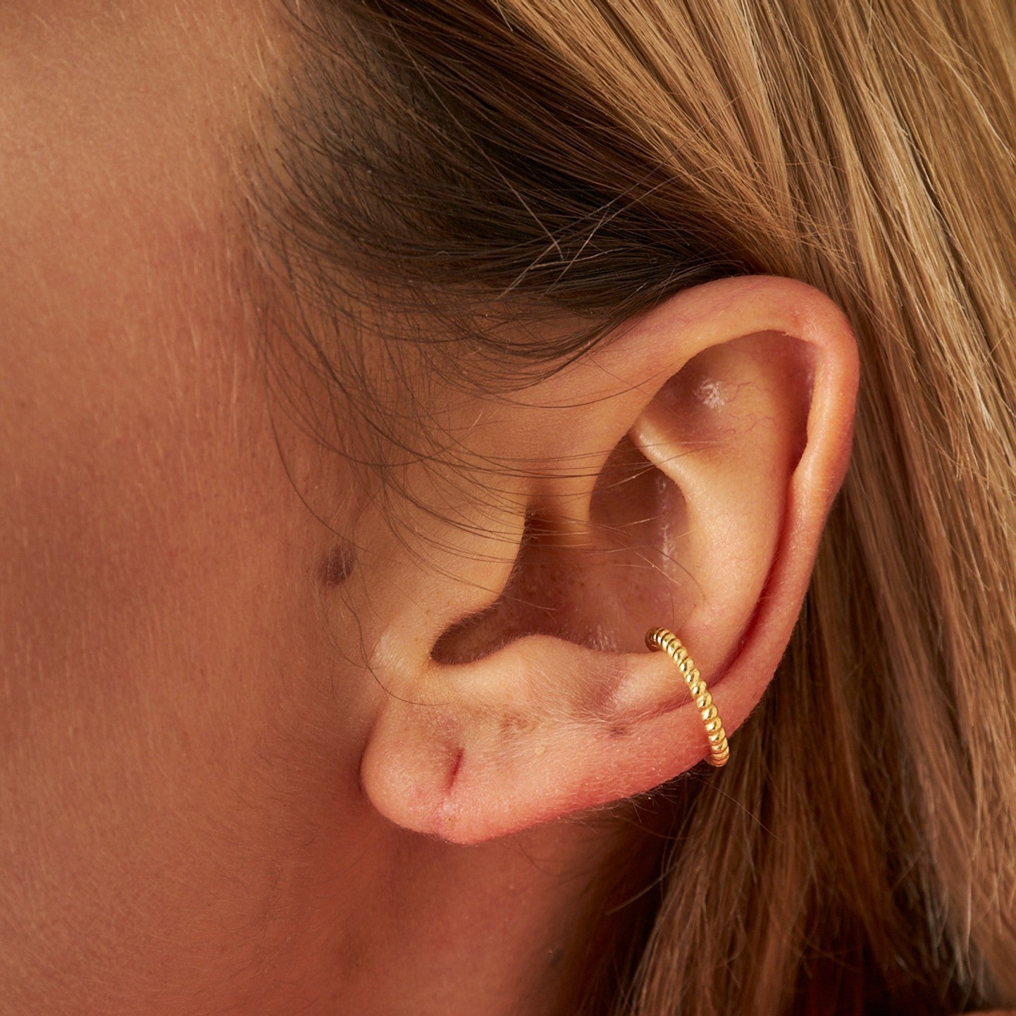 Bükülmüş Kıkırdak Küpeler - 925 GÜMÜŞ