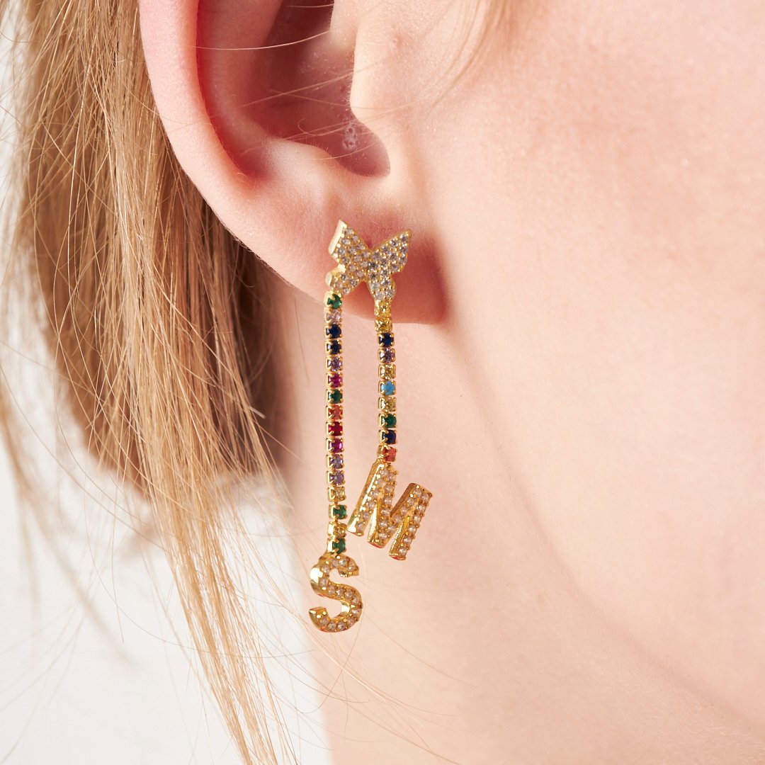 Harfli Renkli Su Yolu Set - 925 GÜMÜŞ