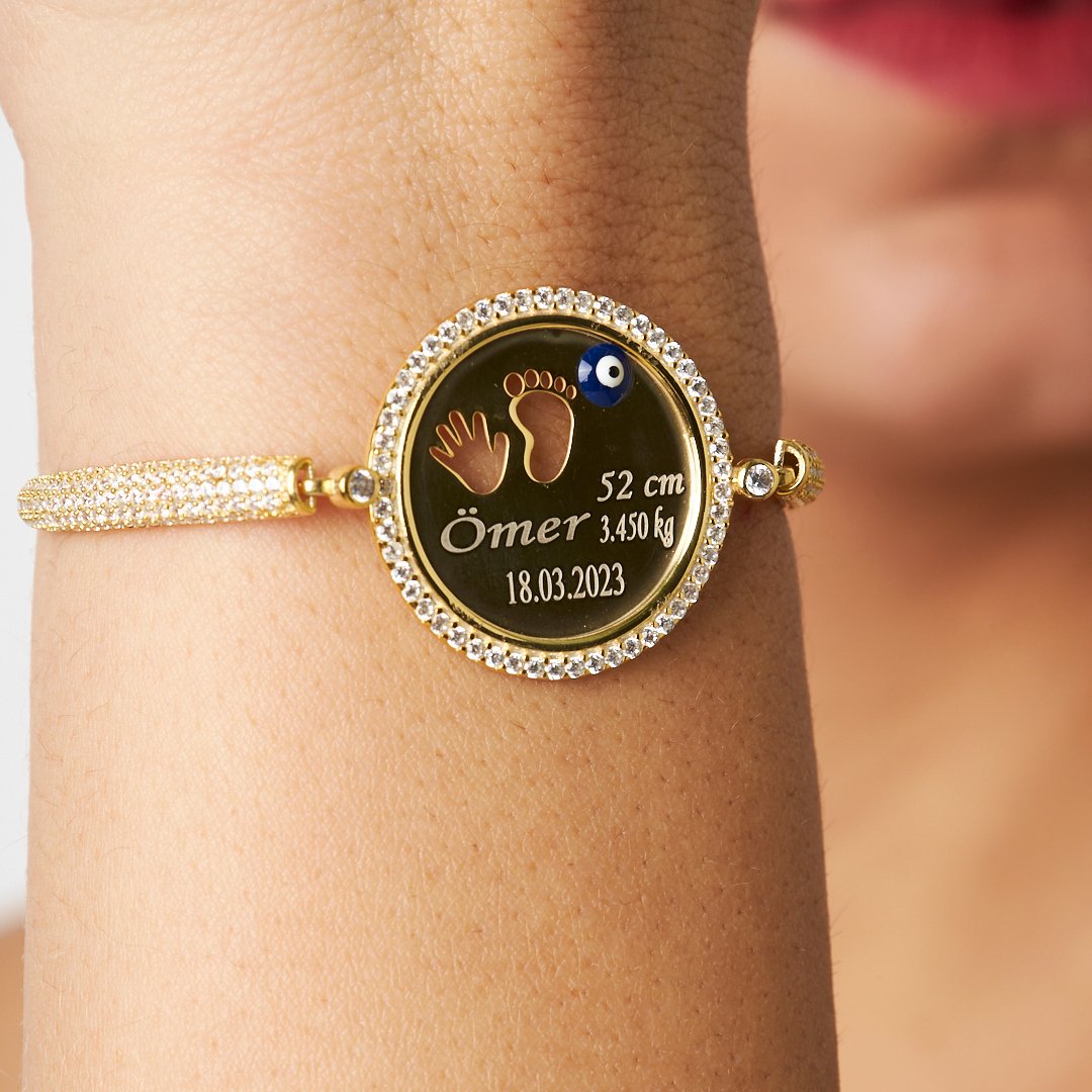 İsimli Bebek El Ayak Bilekliği - 925 GÜMÜŞ