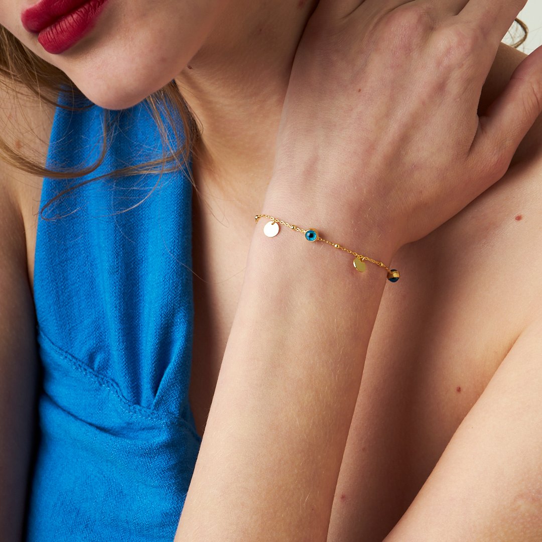 Nazar Pullu Bileklik - 925 GÜMÜŞ