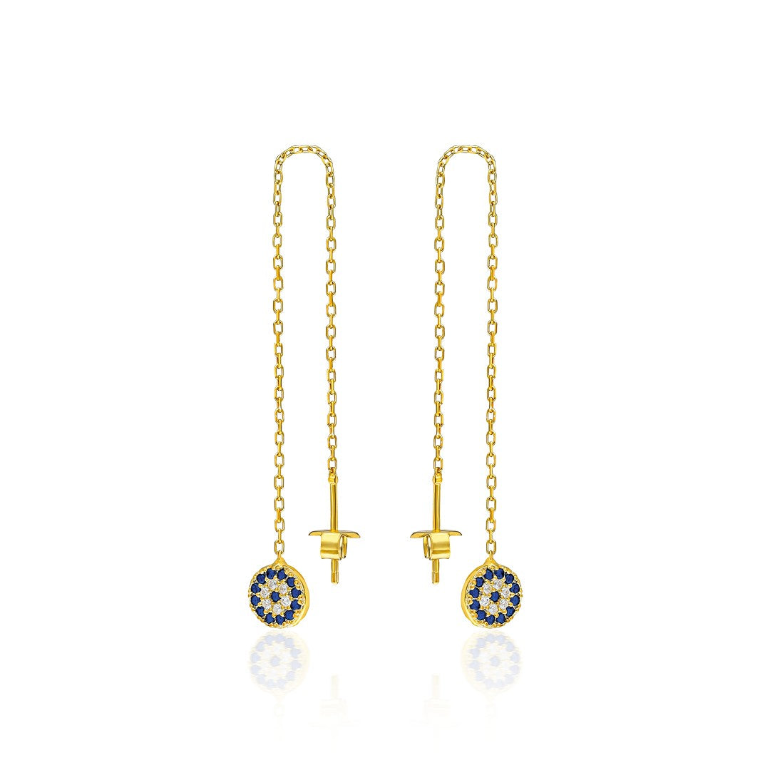 Nazar Sarkan Küpe - 925 GÜMÜŞ