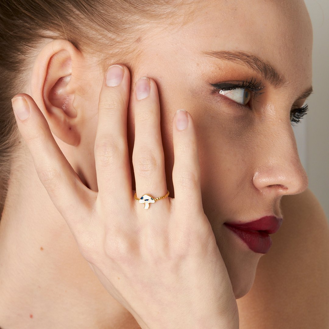 Mantar Yüzük - 925 GÜMÜŞ