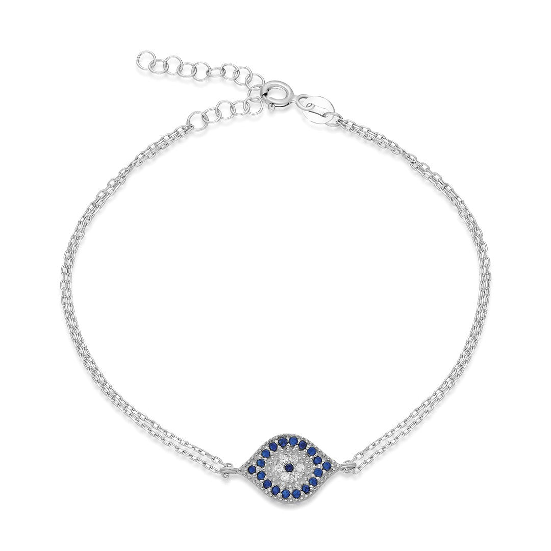 Göz Motifli Bileklik - 925 GÜMÜŞ