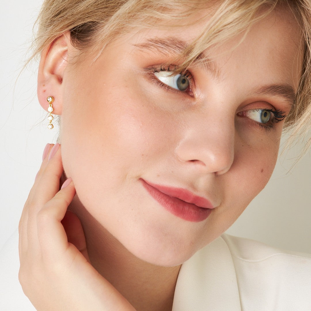 Zirkon Taşlı Küpe - 925 GÜMÜŞ