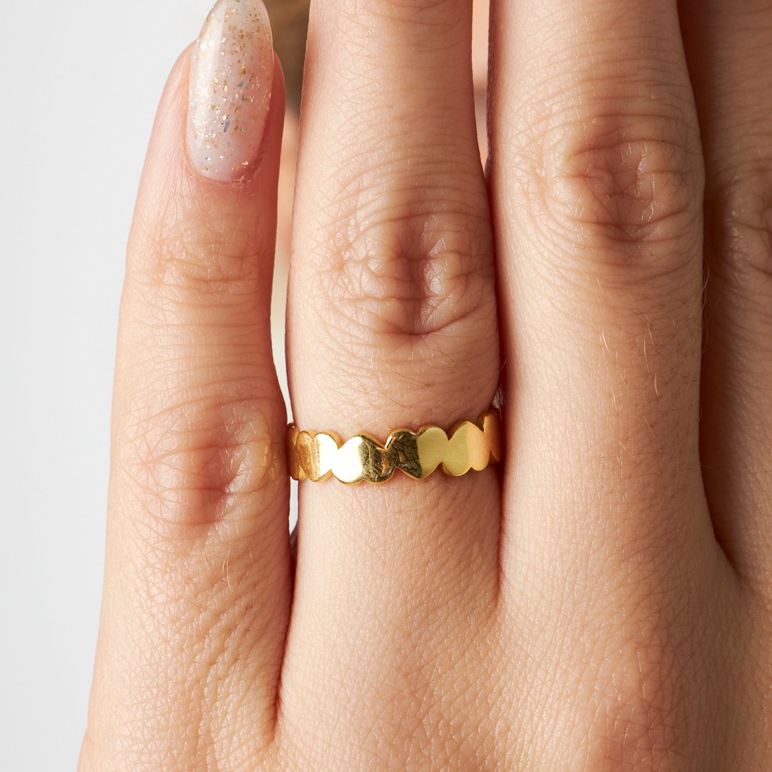 Taşsız Kalpli Yüzük - 925 GÜMÜŞ