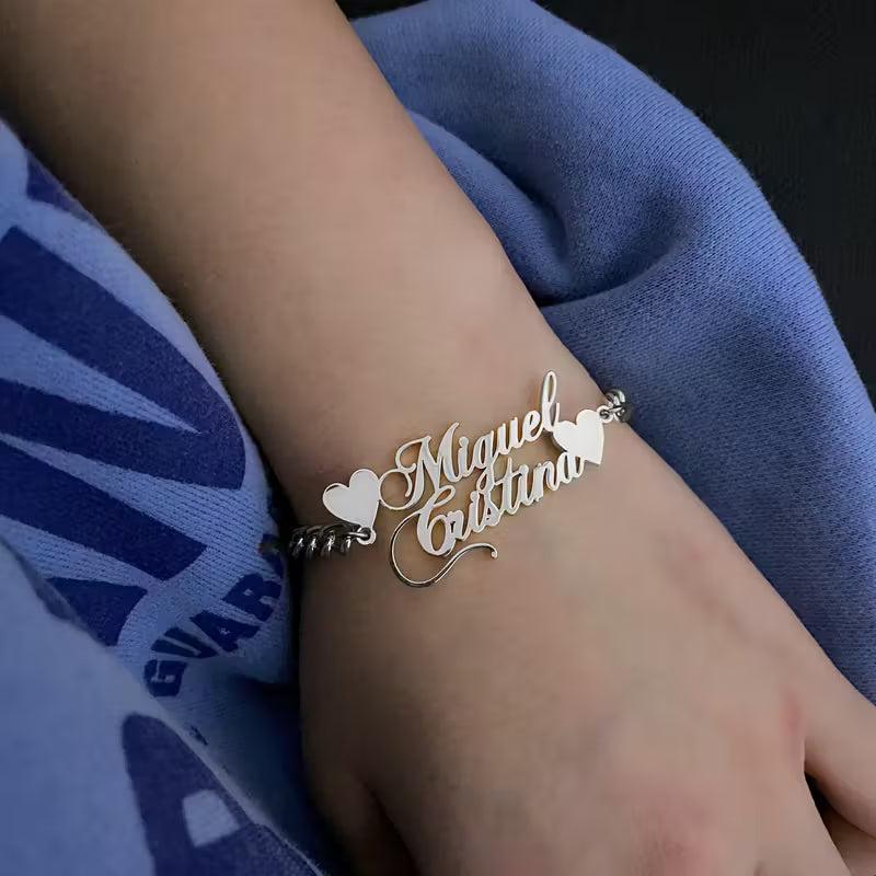 İki İsimli Kişiselleştirilmiş Bileklik