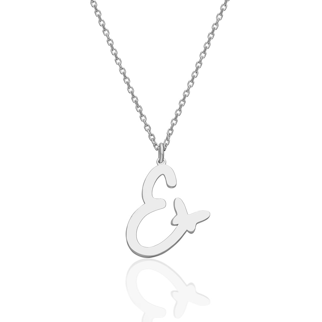 El Yazısı Kalp Harfli Kolye - 925 GÜMÜŞ