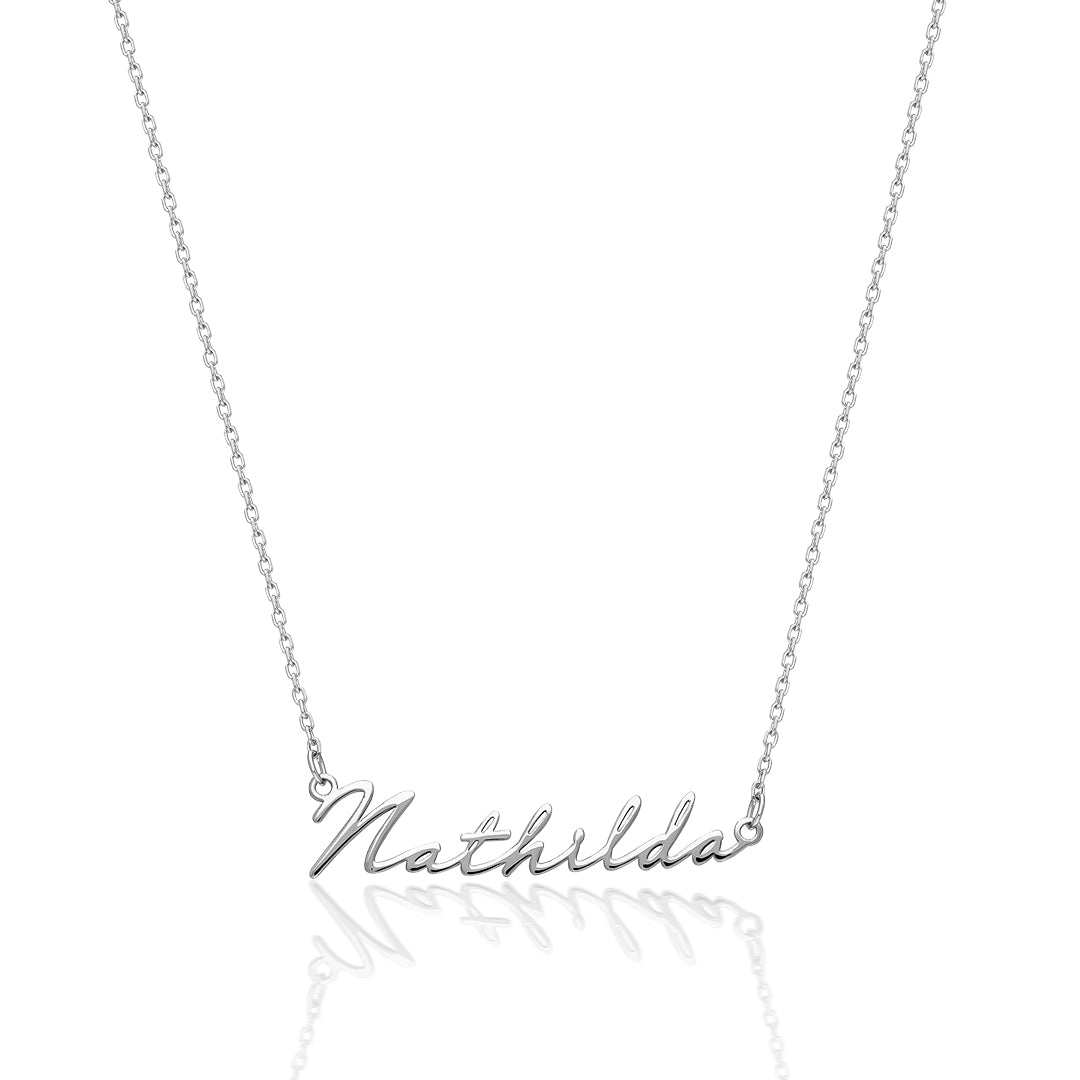 El Yazısı Şık İsimli Kolye - 925 GÜMÜŞ