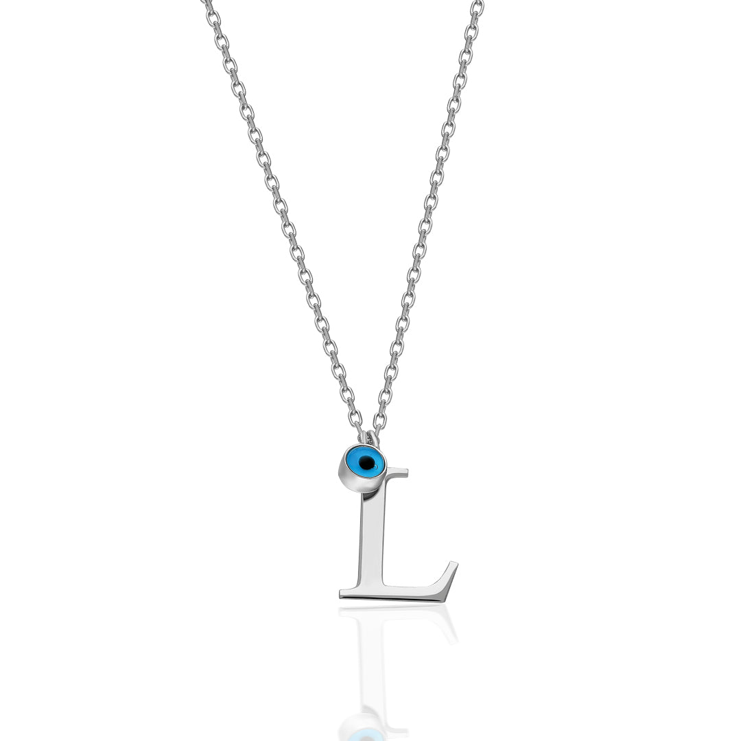 Nazar Harfli Kolye - 925 GÜMÜŞ