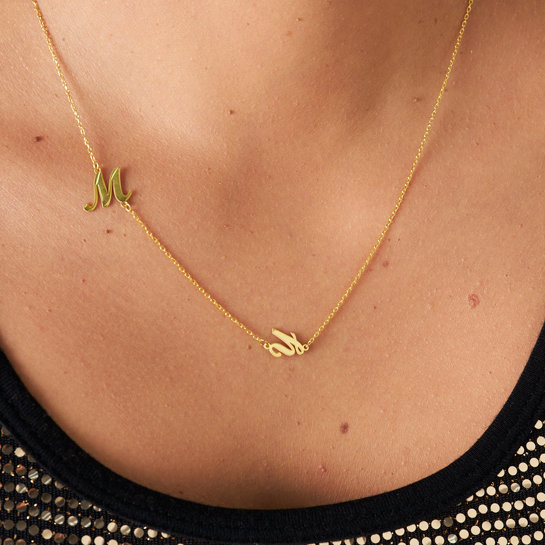 Alternatif Harfli Kolye - 925 GÜMÜŞ