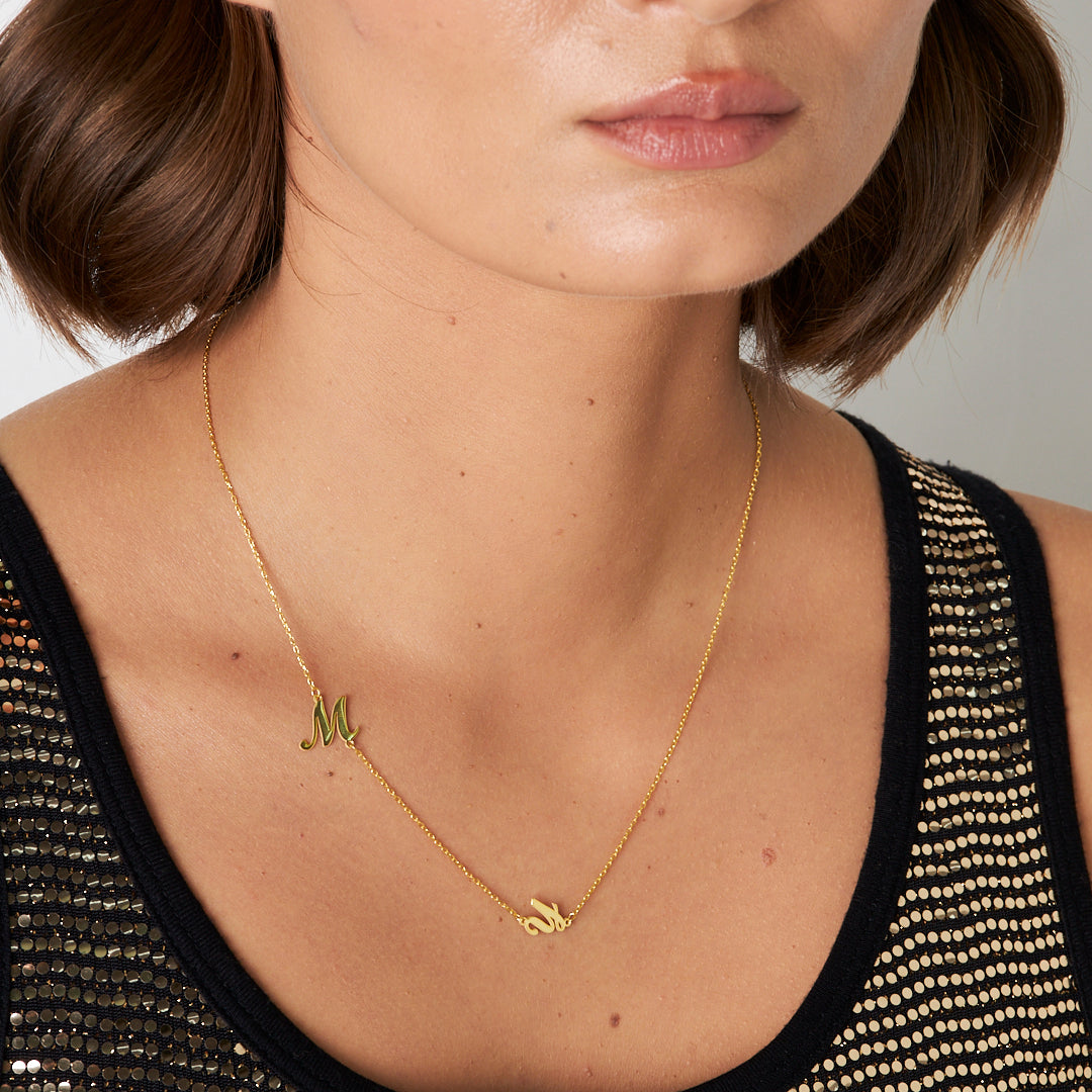 Alternatif Harfli Kolye - 925 GÜMÜŞ