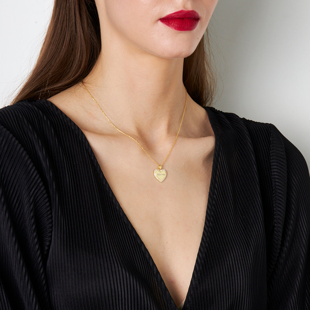 Harfli Kalp İsimli Kolye - 925 GÜMÜŞ