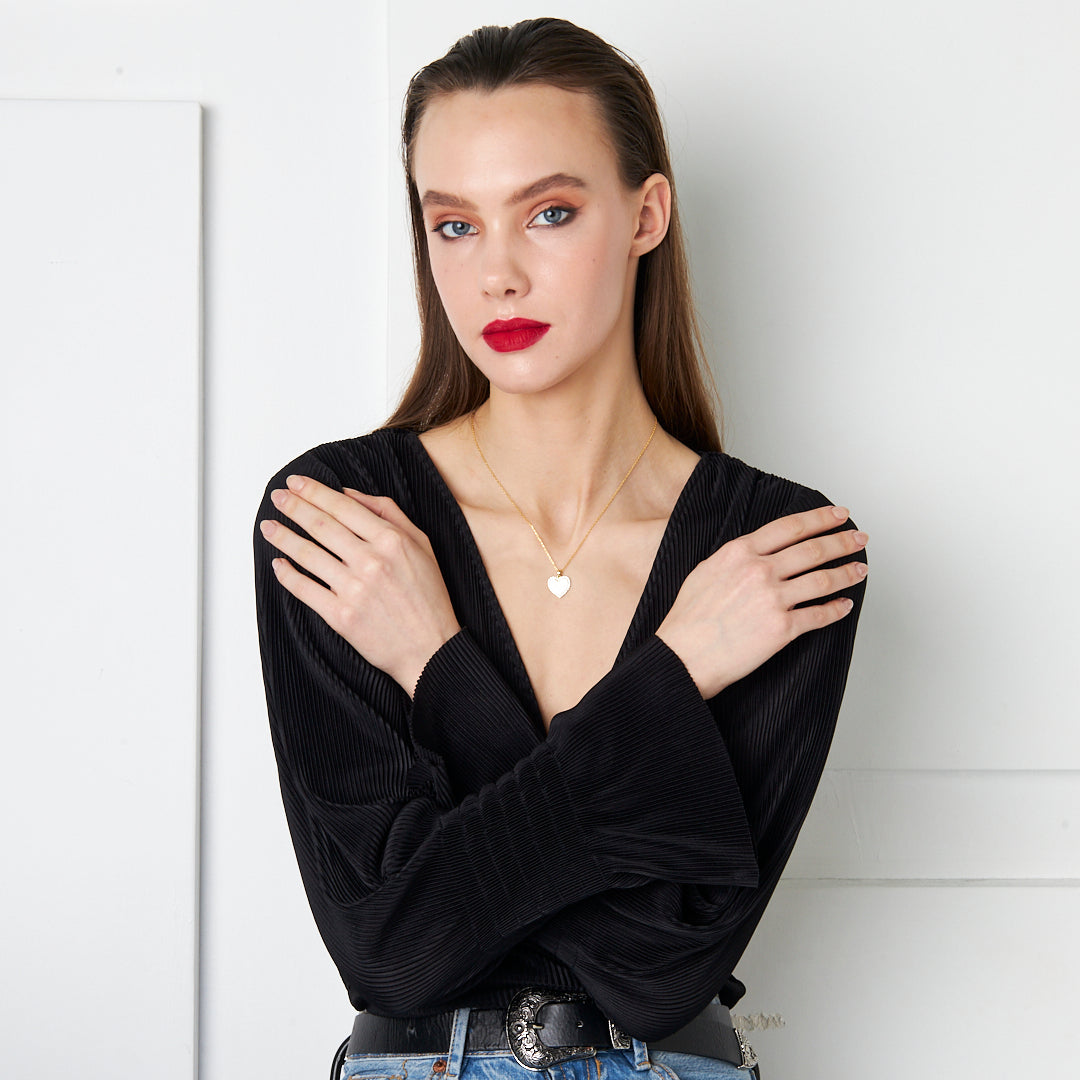 Harfli Kalp İsimli Kolye - 925 GÜMÜŞ