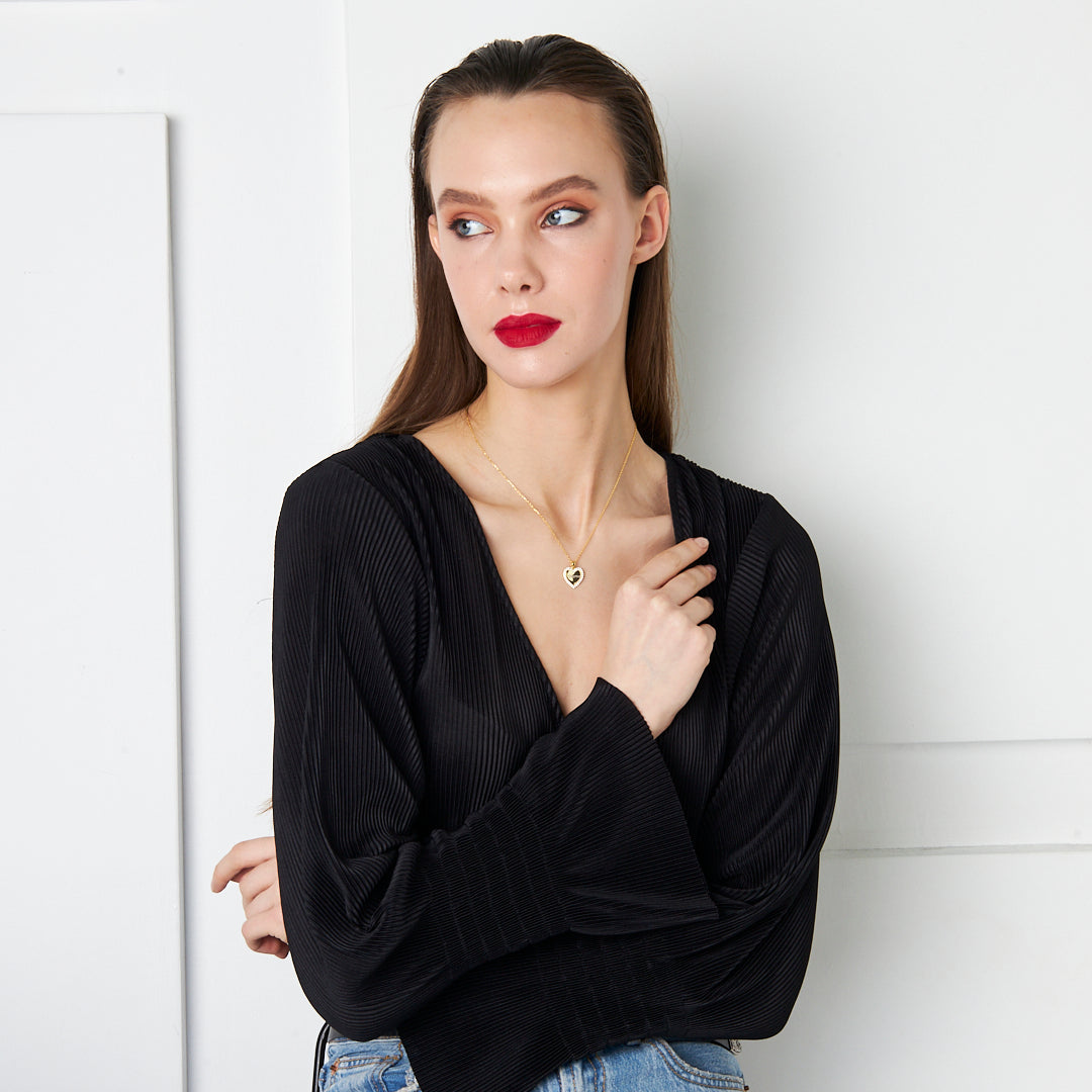 Harfli Kalp İsimli Kolye - 925 GÜMÜŞ