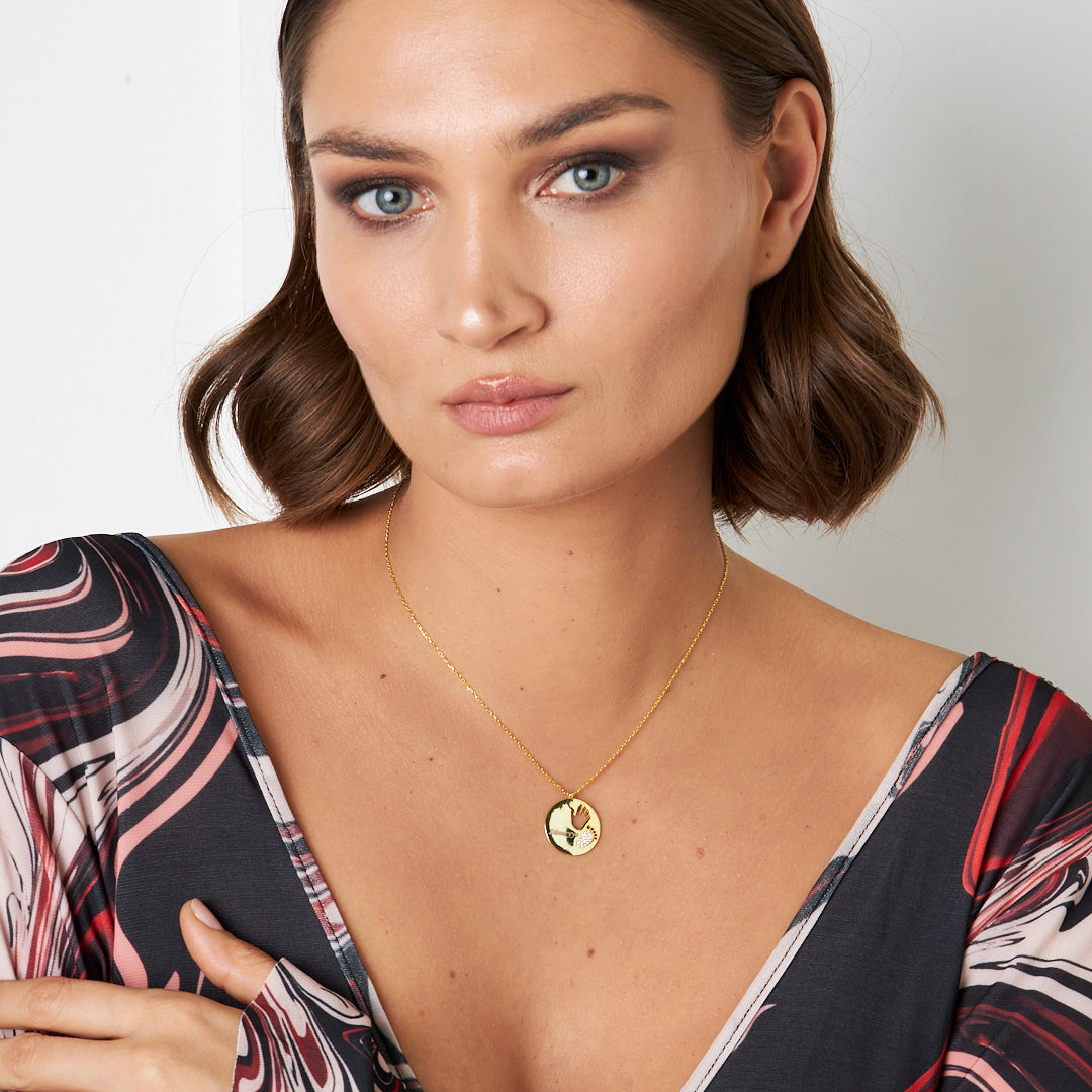 İsimli Bebek El Ayak İzi Kolye - 925 GÜMÜŞ