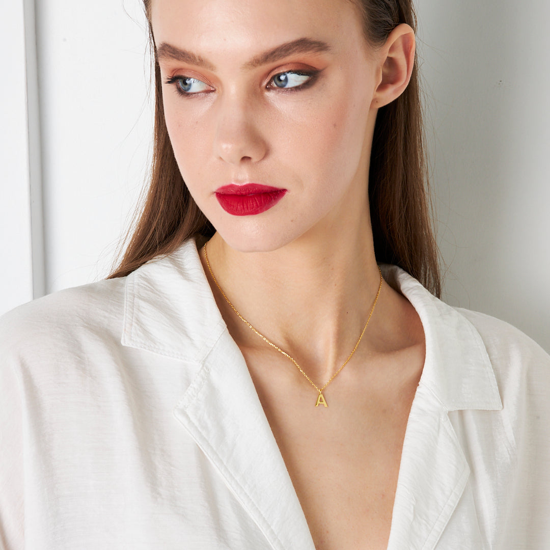 Harfli Kolye - 925 GÜMÜŞ