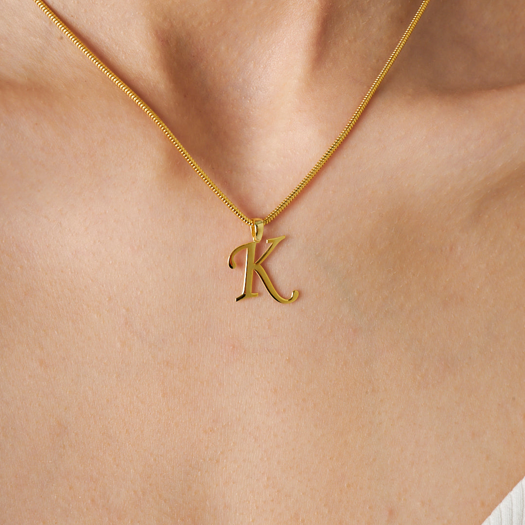 Tek Harfli Kolye - 925 GÜMÜŞ