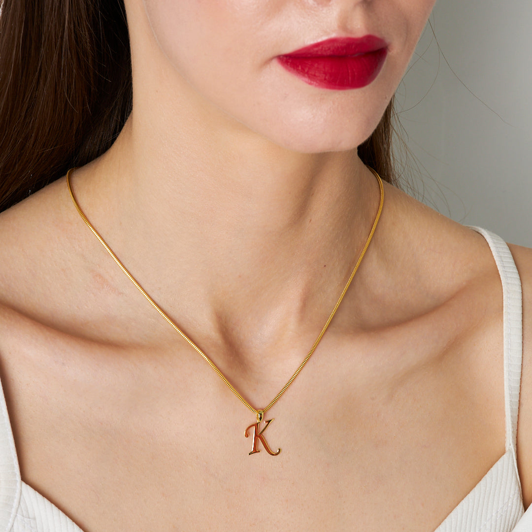 Tek Harfli Kolye - 925 GÜMÜŞ