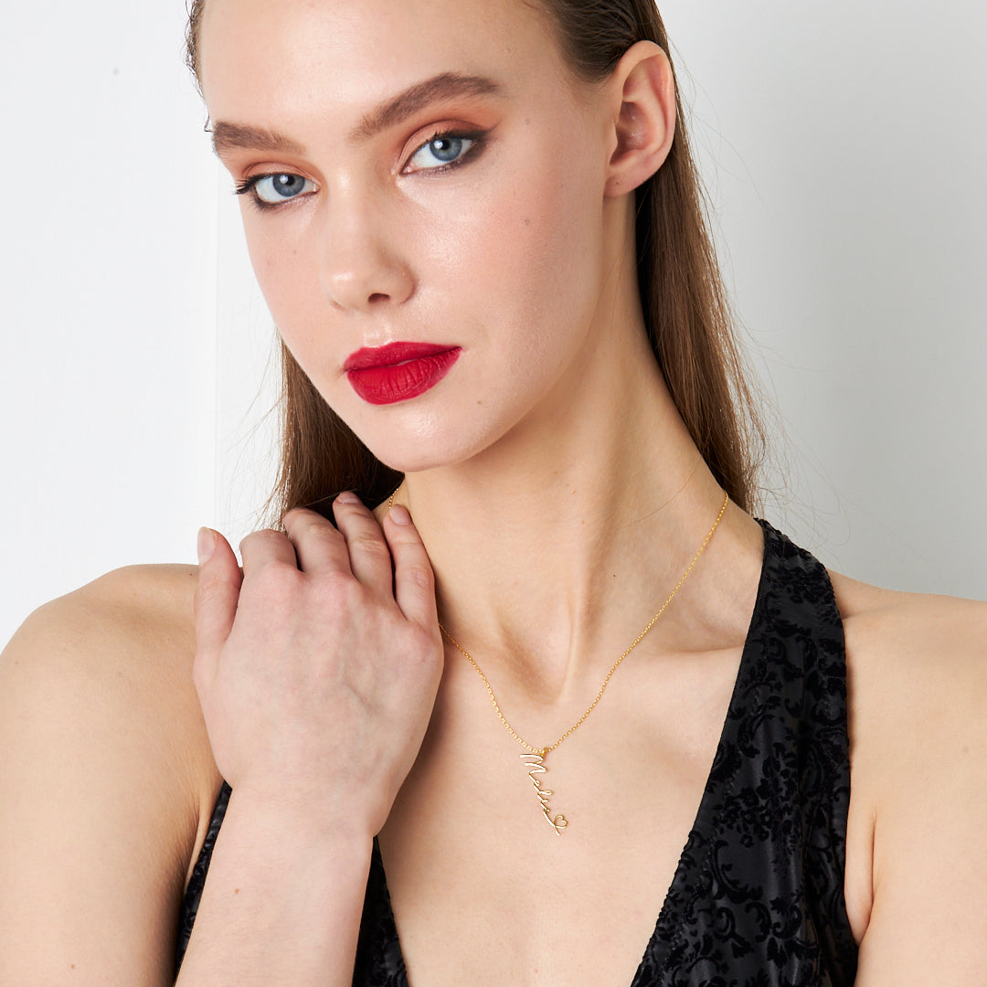 İsimli Kalbim Kolye - 925 GÜMÜŞ