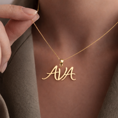 3 Harf Gurmet Kolye - 925 GÜMÜŞ