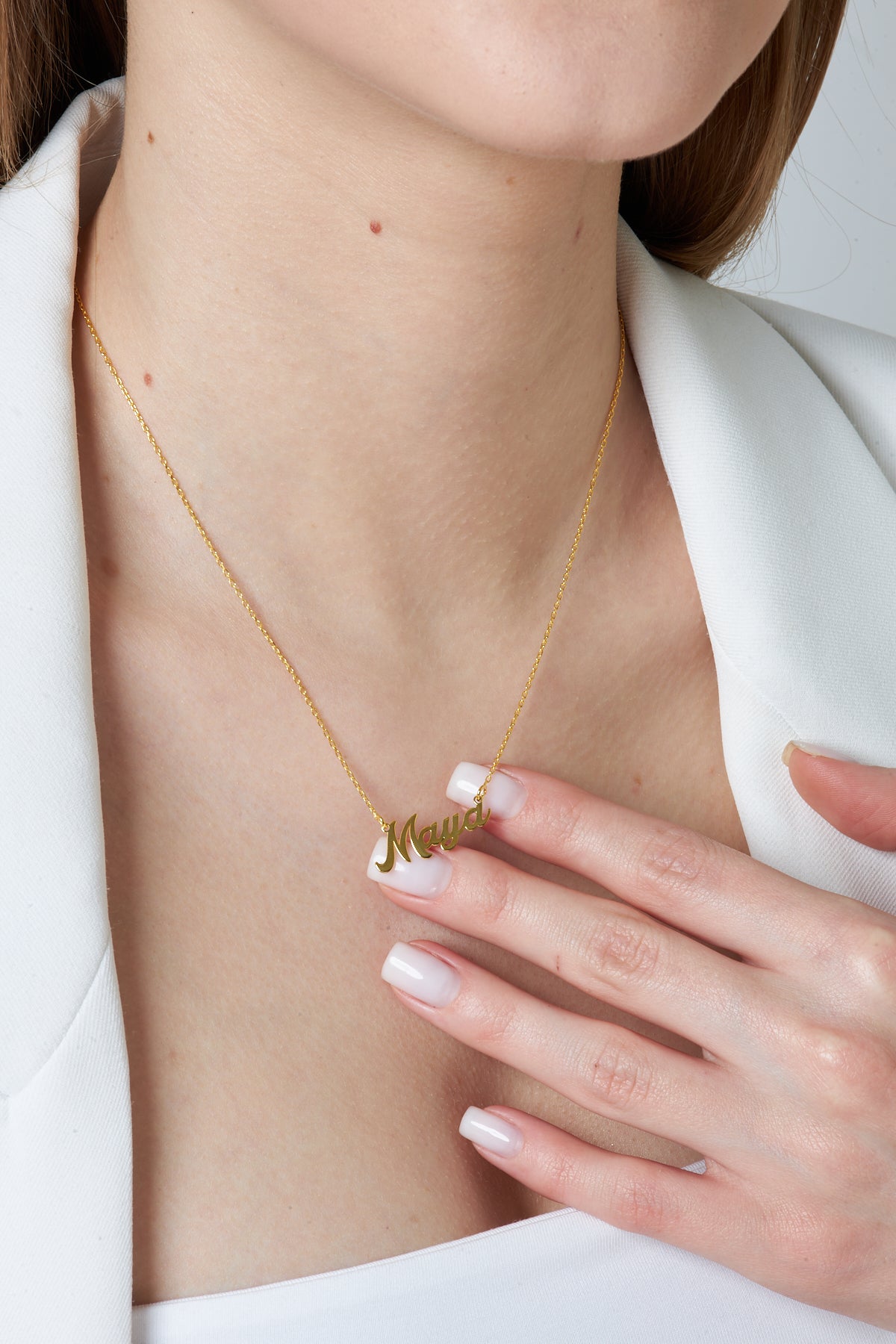 Kalın Harfli İsim Kolye - 925 GÜMÜŞ