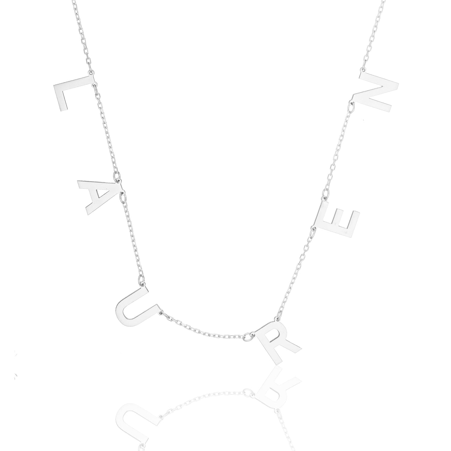 İsimli Basit Zincir Kolye - 925 GÜMÜŞ