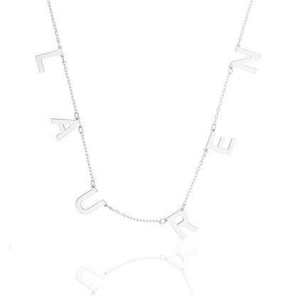 İsimli Basit Zincir Kolye - 925 GÜMÜŞ