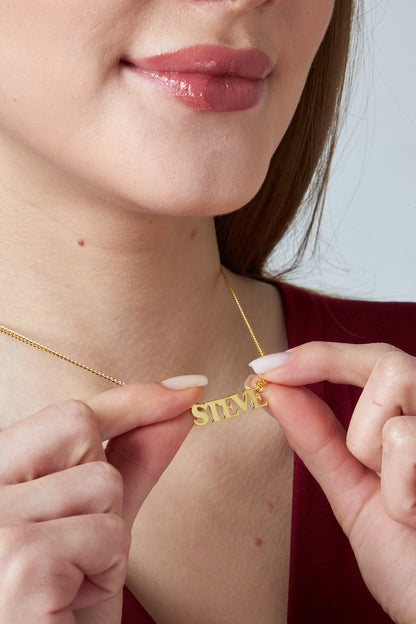 Gurmet Zincirli İsim Kolye - 925 GÜMÜŞ