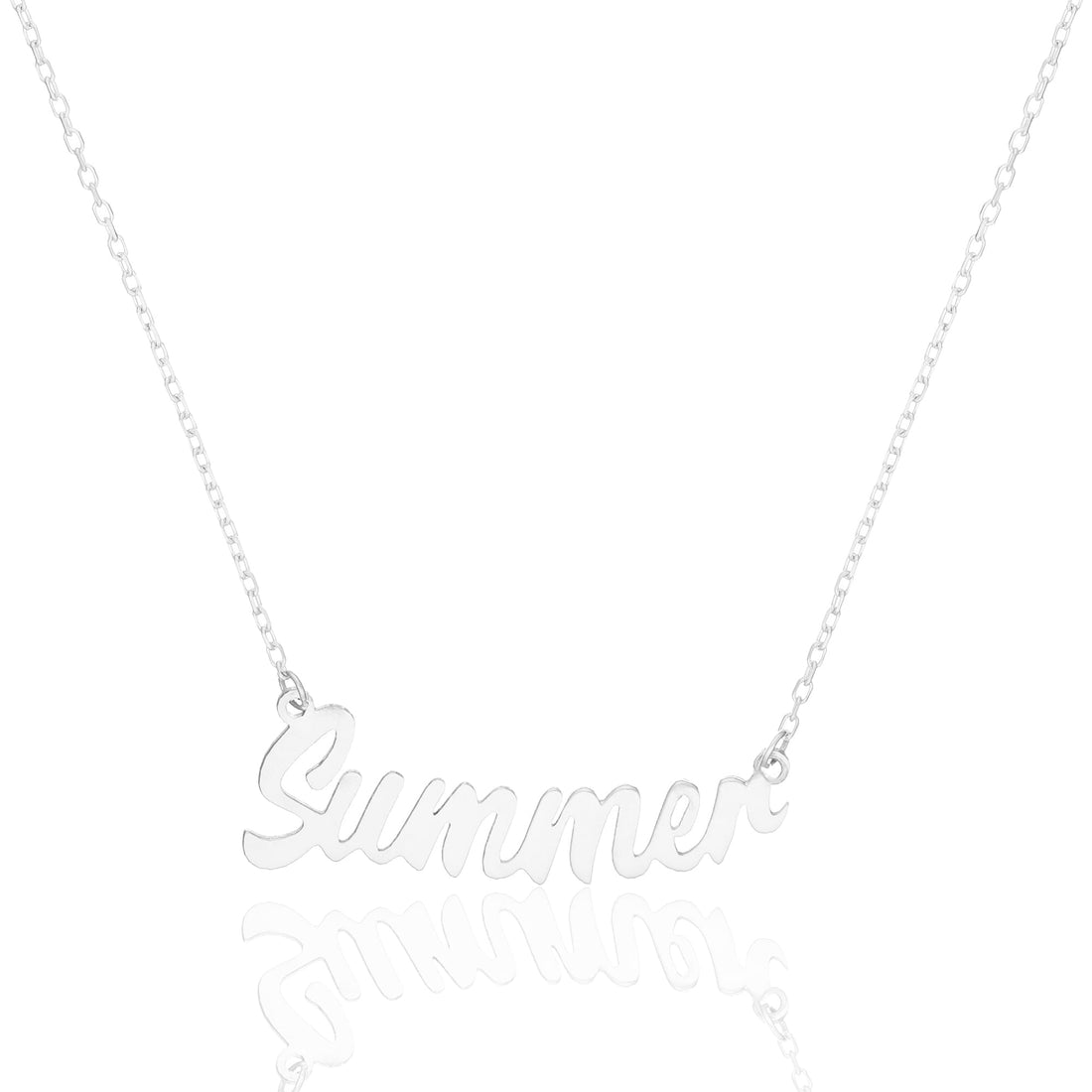 İsim Yazılı Zincir Kolye - 925 GÜMÜŞ
